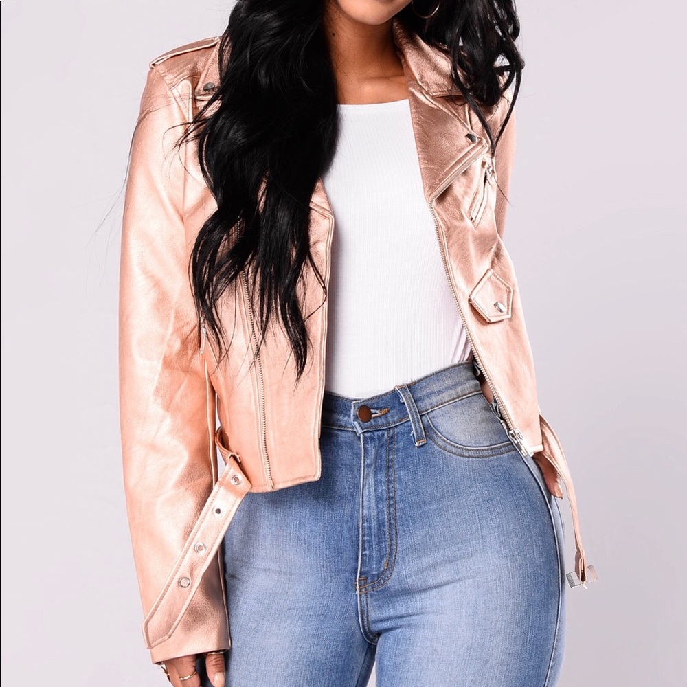 Fashion nova co pilot moto jacket